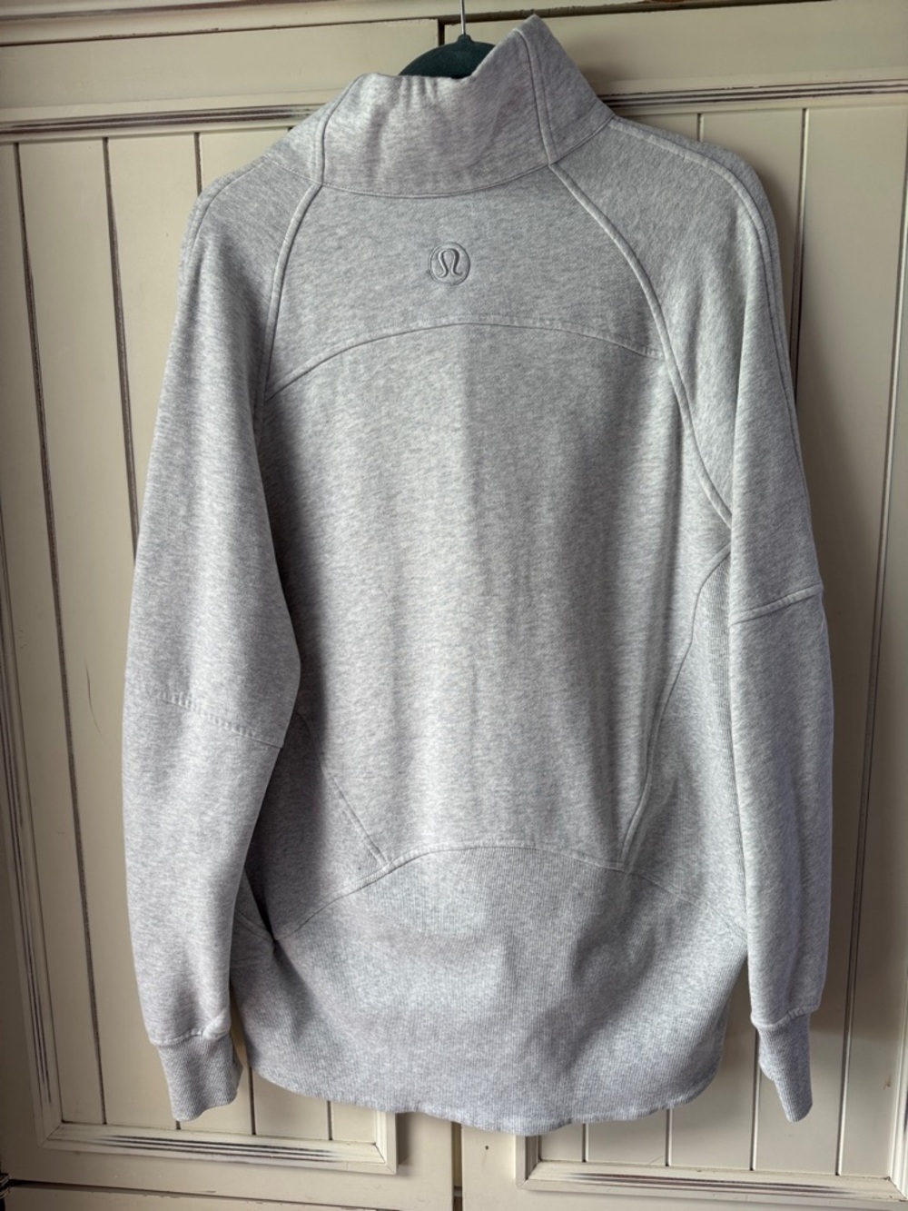 lululemon athletica Light Gray Half-Zip Funnel Sweatshirt - Picture 4 of 4